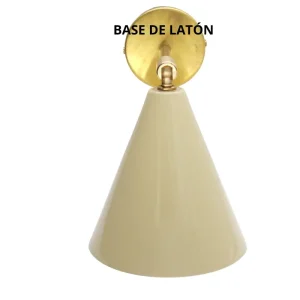 APLIQUE FLUX GRANDE CON BASE DE LATON