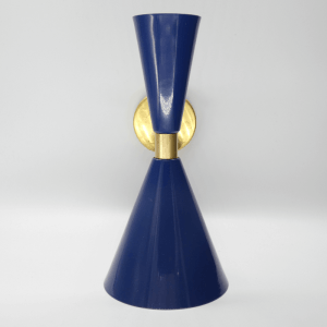 Aplique de pared mid century azul