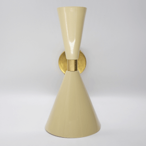 Aplique de pared mid century beige
