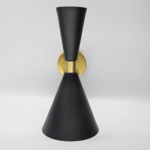 Aplique de pared mid century negro