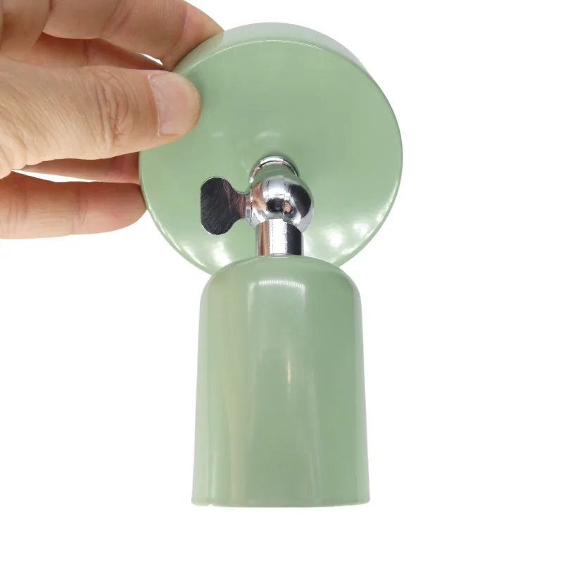 Aplique de pared verde oliva cromo