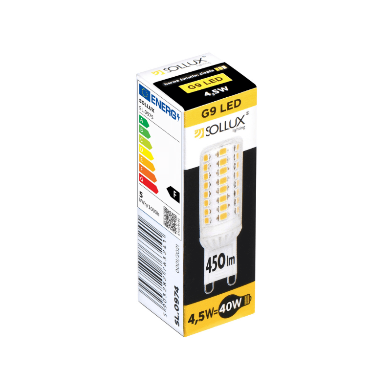 bombilla led g9 3000k 450lm