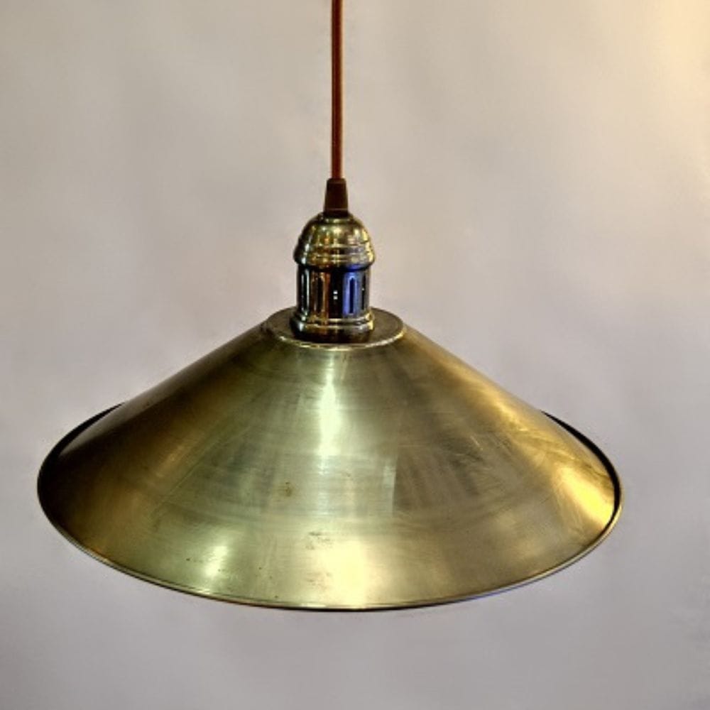 lampara-de-techo-laton-pantalla-conica lampara-de-techo-laton-pantalla-conica