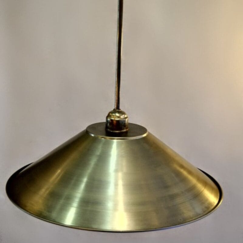 lampara-de-techo-saon-laton-pantalla-conica