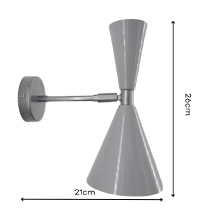 medidas aplique 2 cono 1 luz