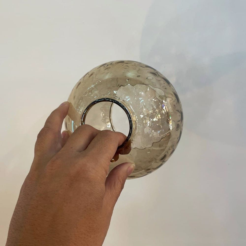 tulipa-vintage-color-grafito-abierta-modelo-alcachofa-vista-superior tulipa-vintage-color-grafito-abierta-modelo-alcachofa-vista-superior