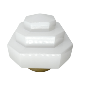 Aplique con tulipa opal base en laton