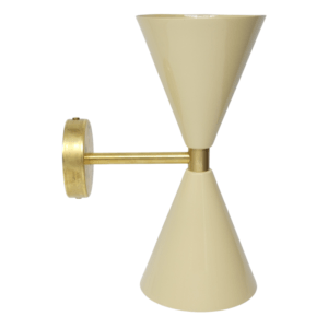aplique vintage dos conos medianos beige
