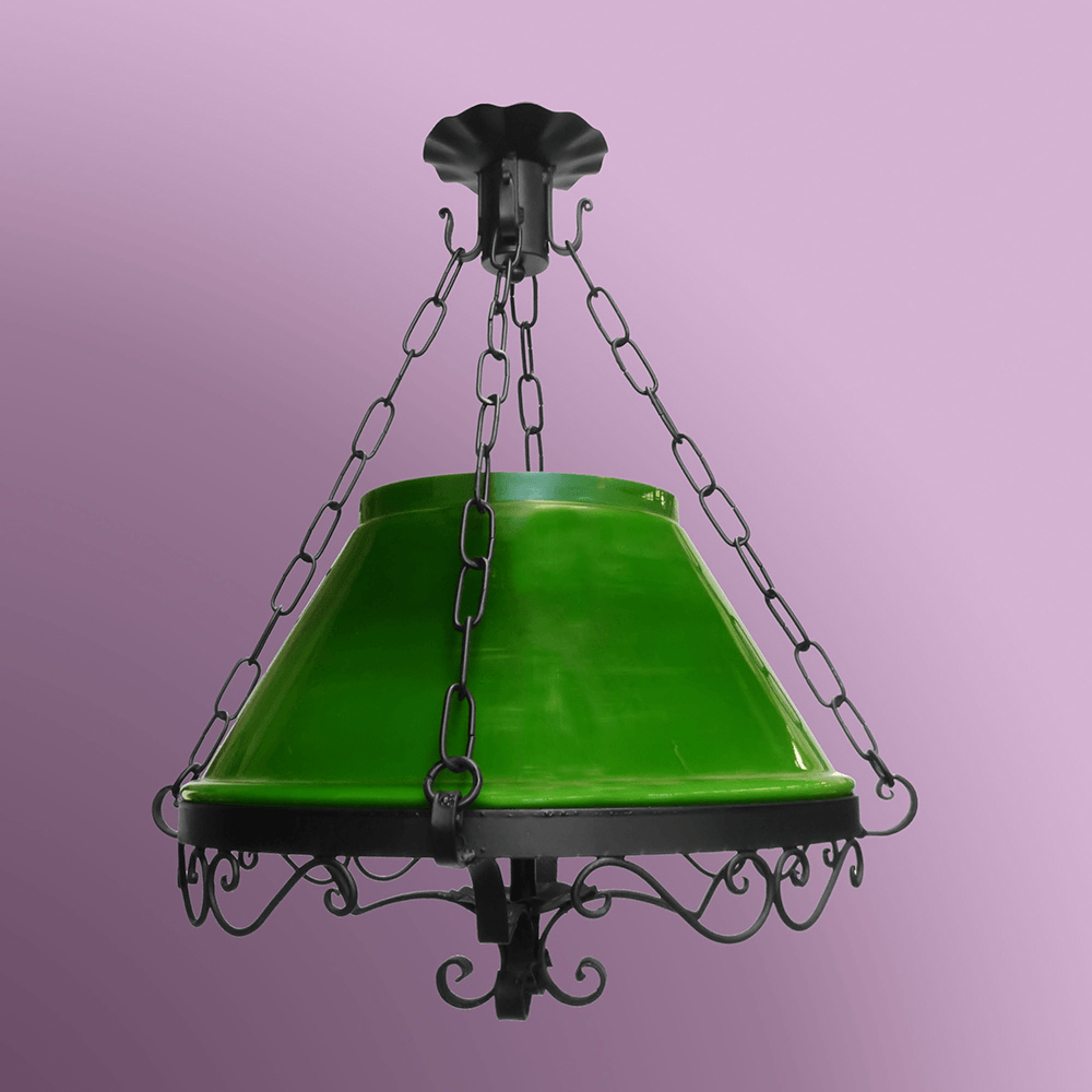 LAMPARA COLGANTE BERTINA NEGROVERDE LAMPARAS GRANADINAS Lámpara colgante Bertina negro verde