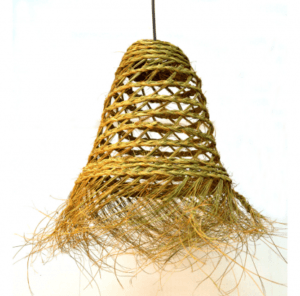 Lámpara de esparto colgante Povos