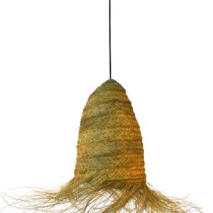 Lámpara colgante de esparto Villar pequeña