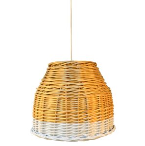Lámpara colgante de mimbre Peraleda