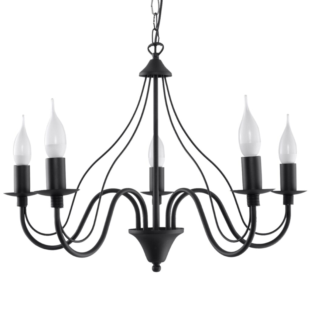Star 280 – 85 Adam-7 Candelabro 7 Luces Con Dibujo Rojo 30 X 40 Cm