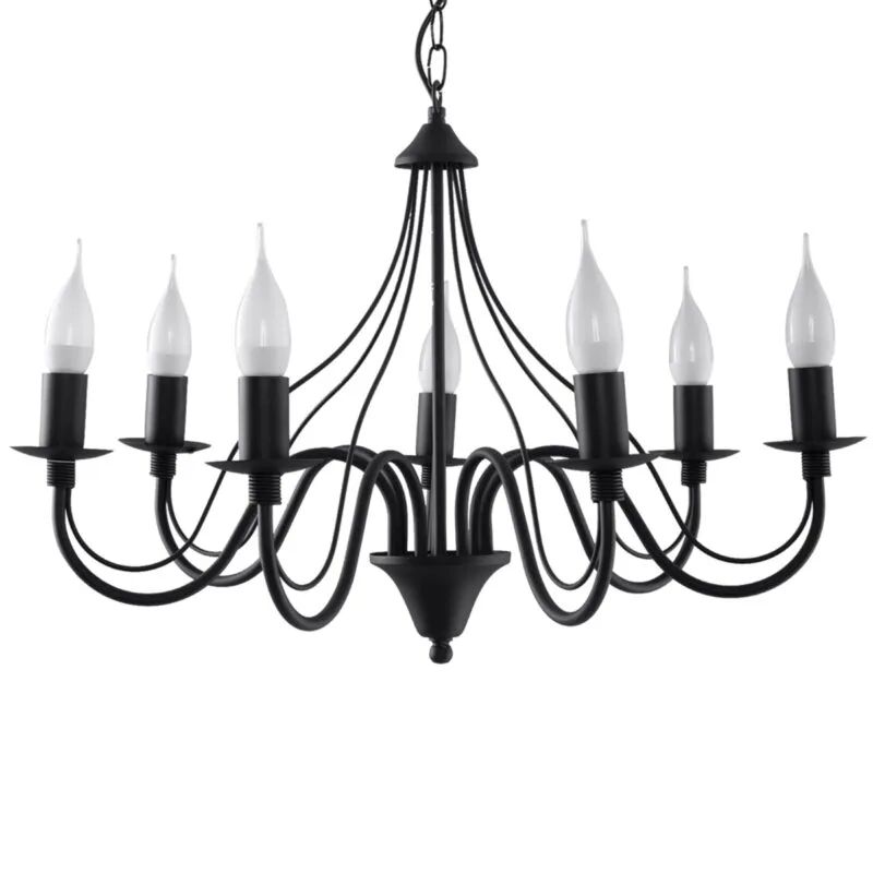 Candelabro MINERVA 7 negro