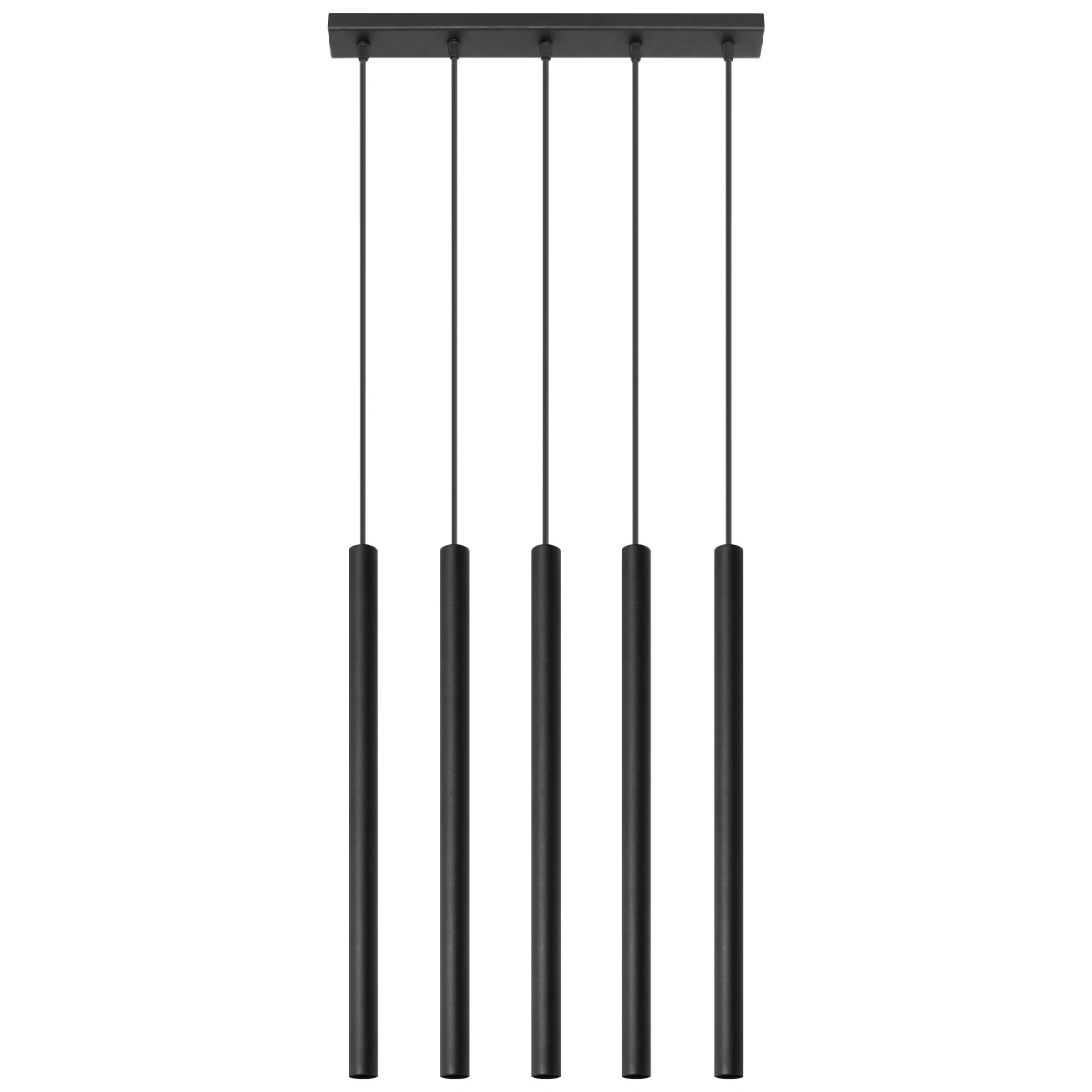 Lámpara colgante PASTELO 5 negra Lámpara colgante PASTELO 5 negra