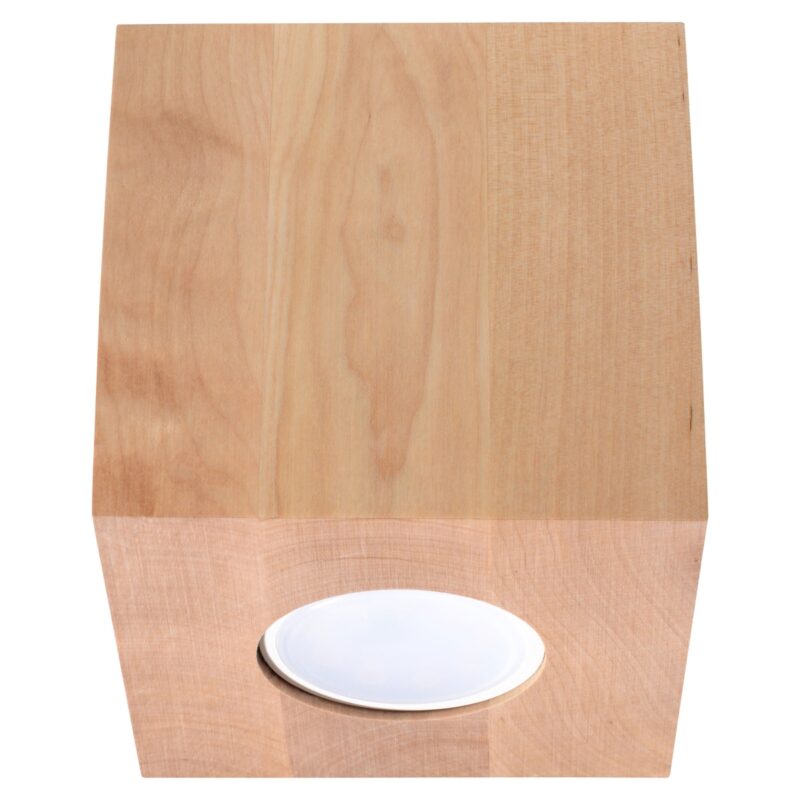Lámpara de techo QUAD de madera natural
