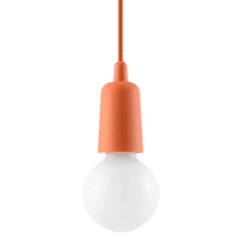 Lámpara colgante DIEGO 1 naranja