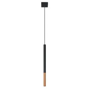 Lámpara colgante MOZAICA 1 negro/cobre