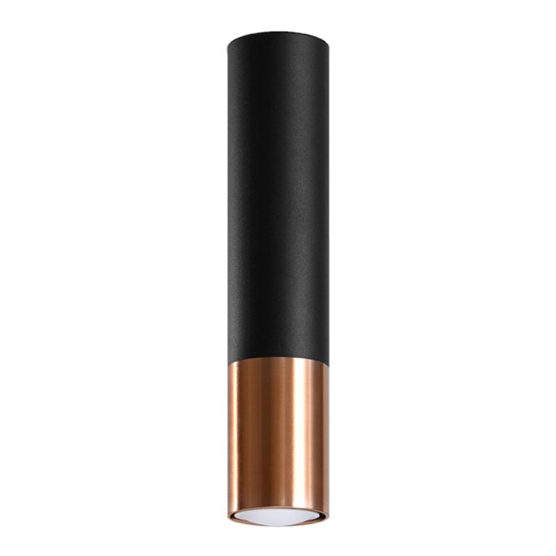 Lámpara de techo LOOPEZ negro/cobre