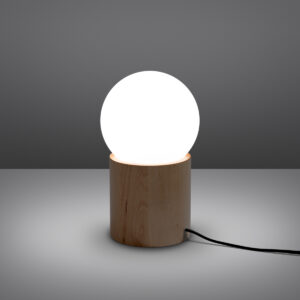 Lámpara de mesa BOOMO encendida