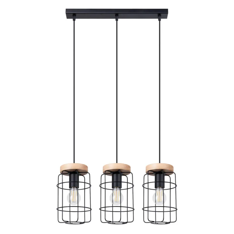 Lámpara colgante GOTTO 3L instaladas en linea