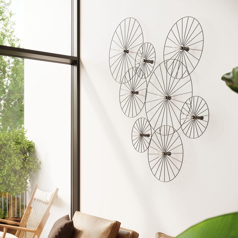 Fotografía real lampara de pared instalada