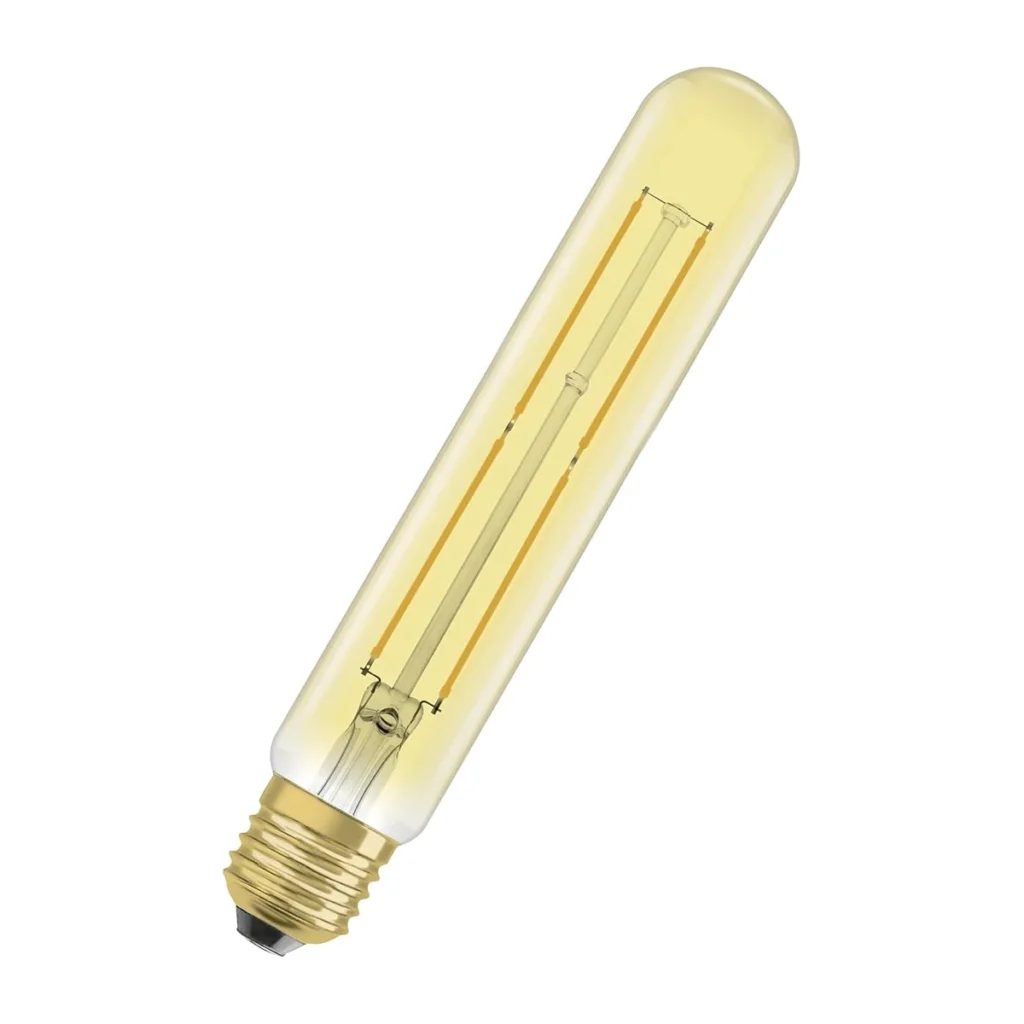 Bombilla LED tubular E27 Cálida