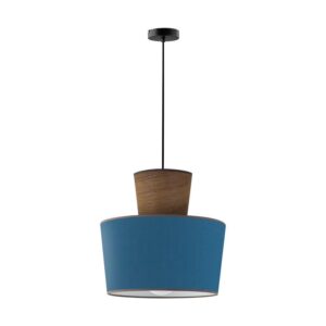 lampara-de-techo-pantalla-azul-madera-briana