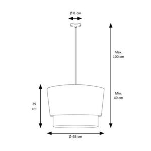 lampara-de-techo-yute-pantalla-tela-azul-olena-doble-45-cm-medidas