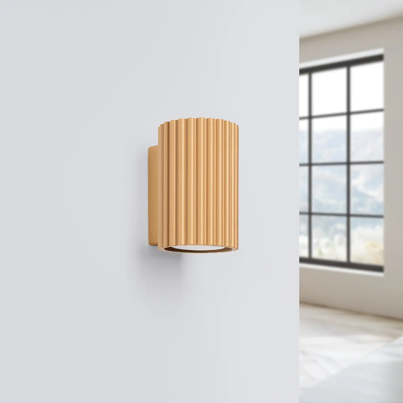 Aplique 2 luces Karbon 10 instalada en la pared Aplique 2 luces Karbon 10 instalada en la pared