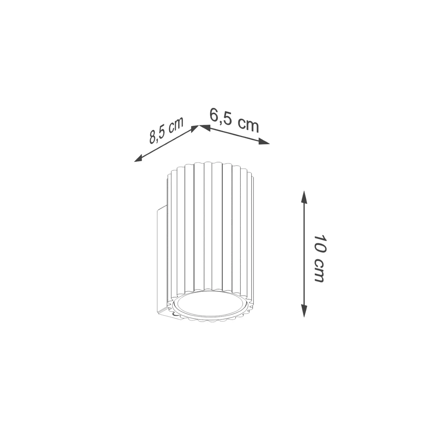 Aplique 2 luces Karbon 10 medidas Aplique 2 luces Karbon 10 medidas