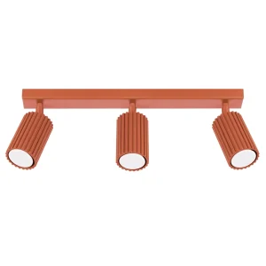 Focos de techo rojo ocre Karbon 3L linea