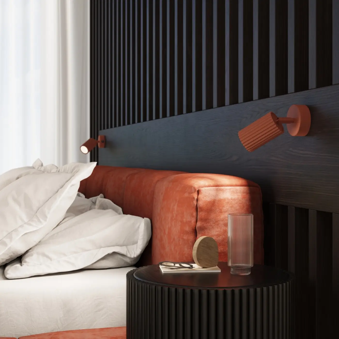 aplique de pared de color para cabecero de cama con interruptor karbon aplique de pared de color para cabecero de cama con interruptor karbon