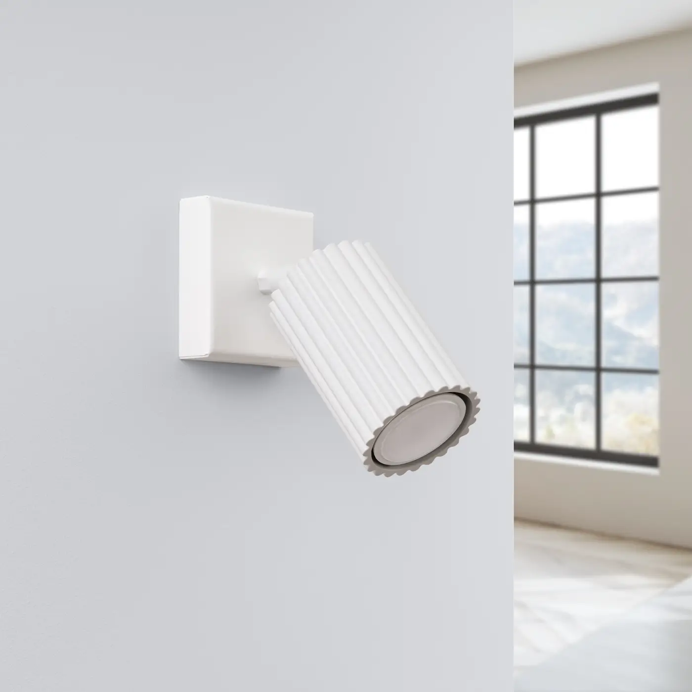 aplique karbon blanco instalado en pared aplique karbon blanco instalado en pared