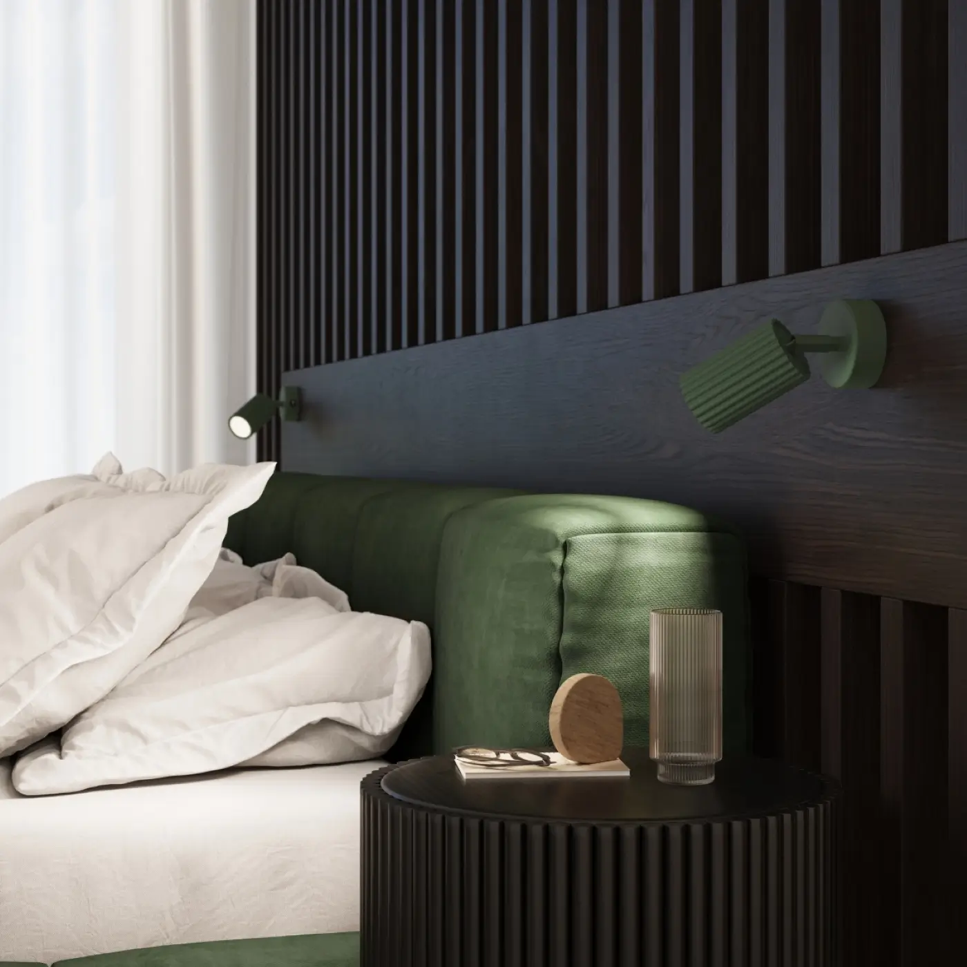 aplique para cabecero verde oliva aplique para cabecero verde oliva