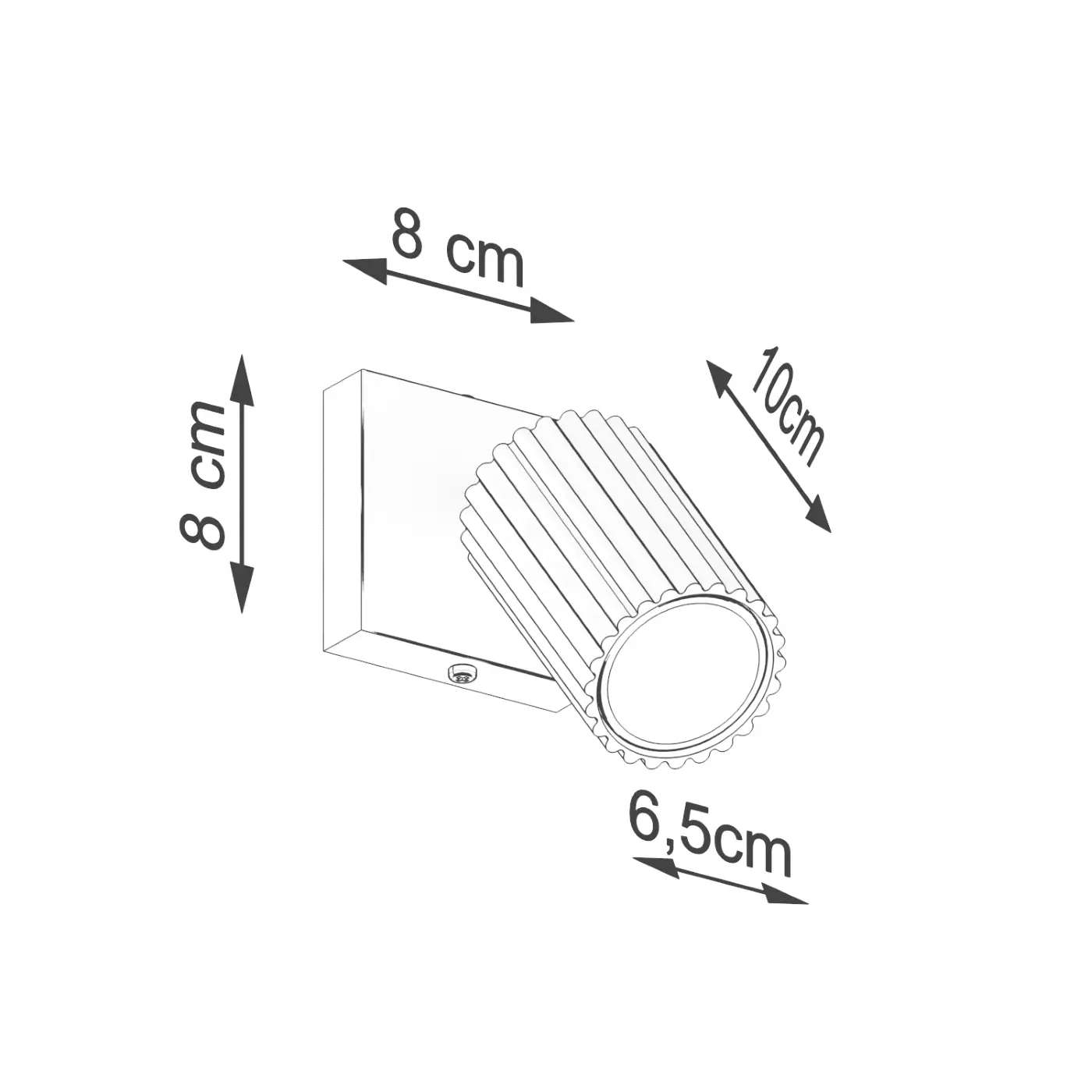medidas aplique de pared Sollux Karbon medidas aplique de pared Sollux Karbon