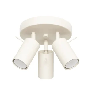 PLAFON 3 FOCOS BEIGE RING