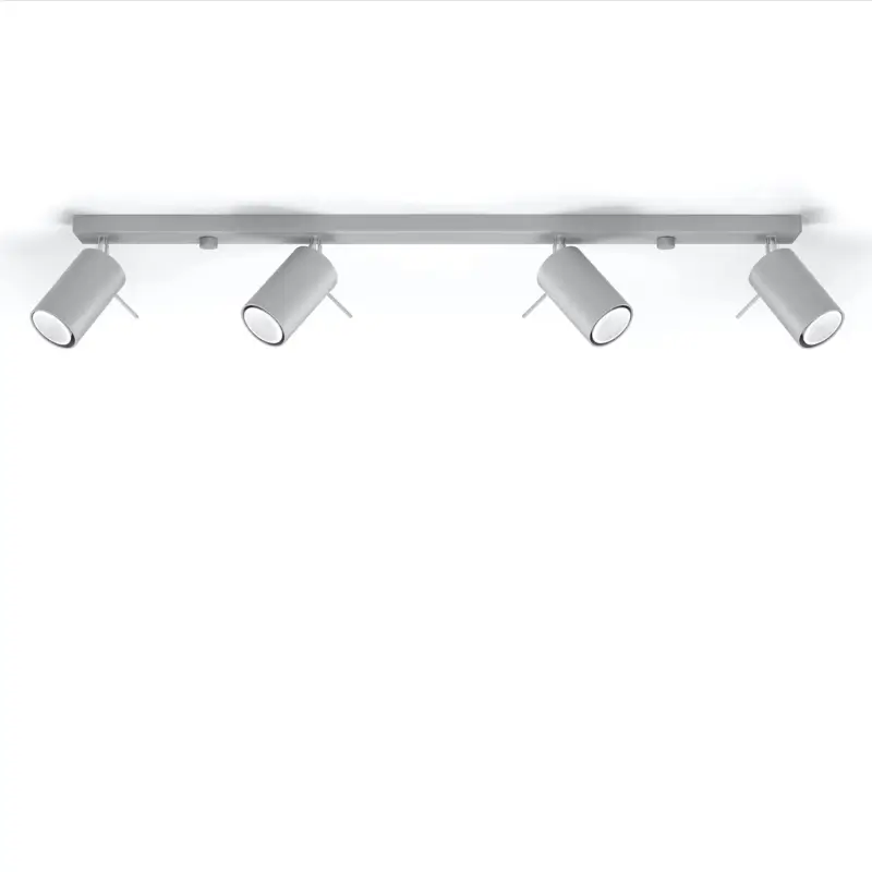 focos de techo gris orientables ring 4 sollux focos de techo gris orientables ring 4 sollux