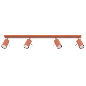 focos de techo rojos orientables ring 4 sollux