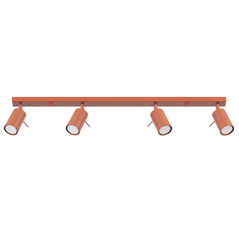 focos de techo rojos orientables ring 4 sollux