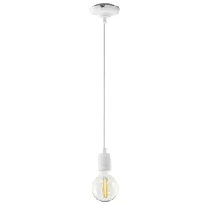 lampara colgante ceramica Aila blanca