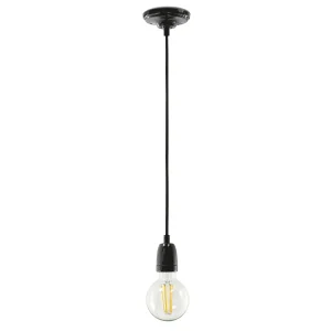 lampara colgante ceramica Aila negra