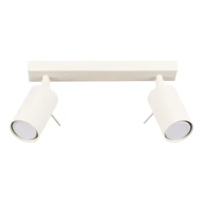 regleta 2 focos color beige ring sollux