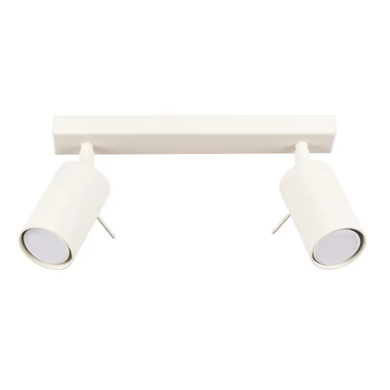 regleta 2 focos color beige ring sollux