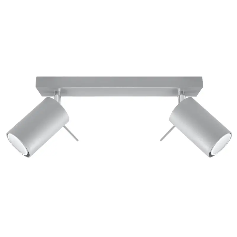regleta 2 focos color gris ring sollux regleta 2 focos color gris ring sollux