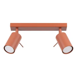 regleta 2 focos color rojo ocre ring sollux