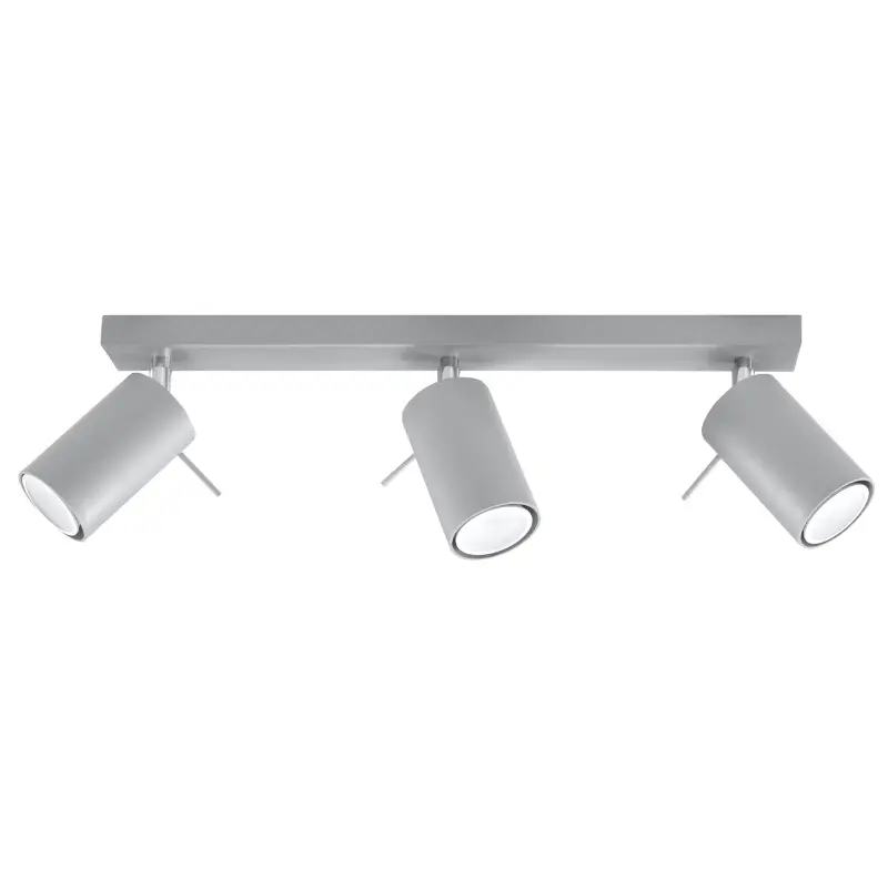 regleta tres luces color gris Ring 3 Sollux