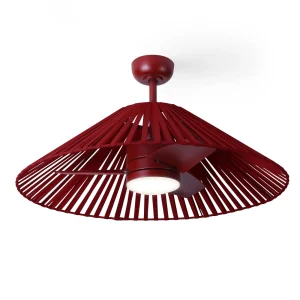 VENTILADOR DE TECHO ROJO ELEGANTE MISTRALIA