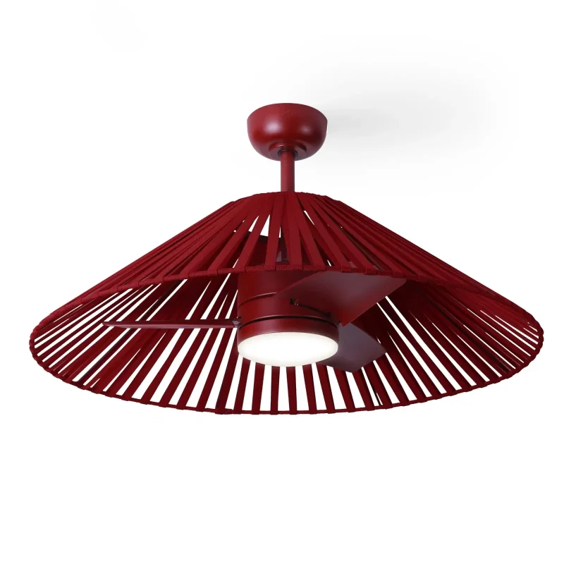 VENTILADOR DE TECHO ROJO ELEGANTE MISTRALIA