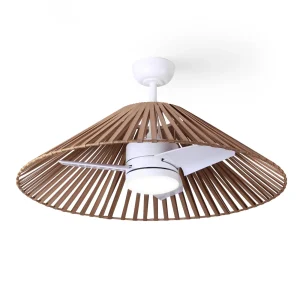 VENTILADOR ELEGANTE Y ORIGINA MARRON MISTRALIA